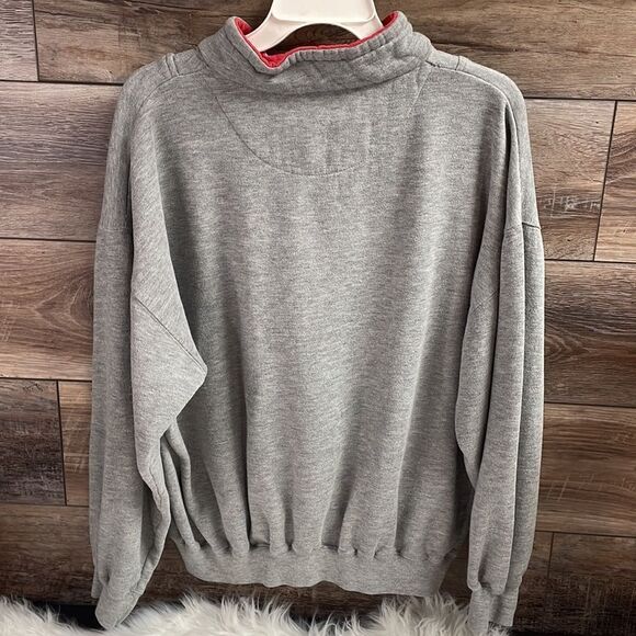 Varsity by Savile Row Men’s Sweat Shirt, Size M, Gray and Red - Picture 4 of 8